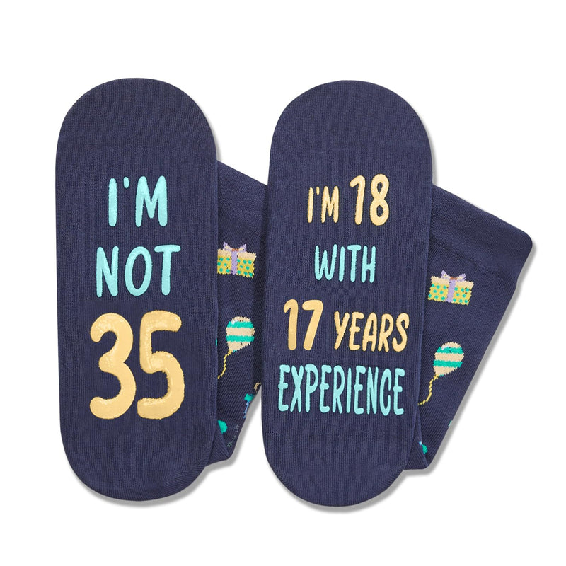 35th Years Old Birthday Gifts for Men - Socks for 35 Year Old Man Woman, 35th Birthday Gifts, Gift Ideas for 35 Year Olds