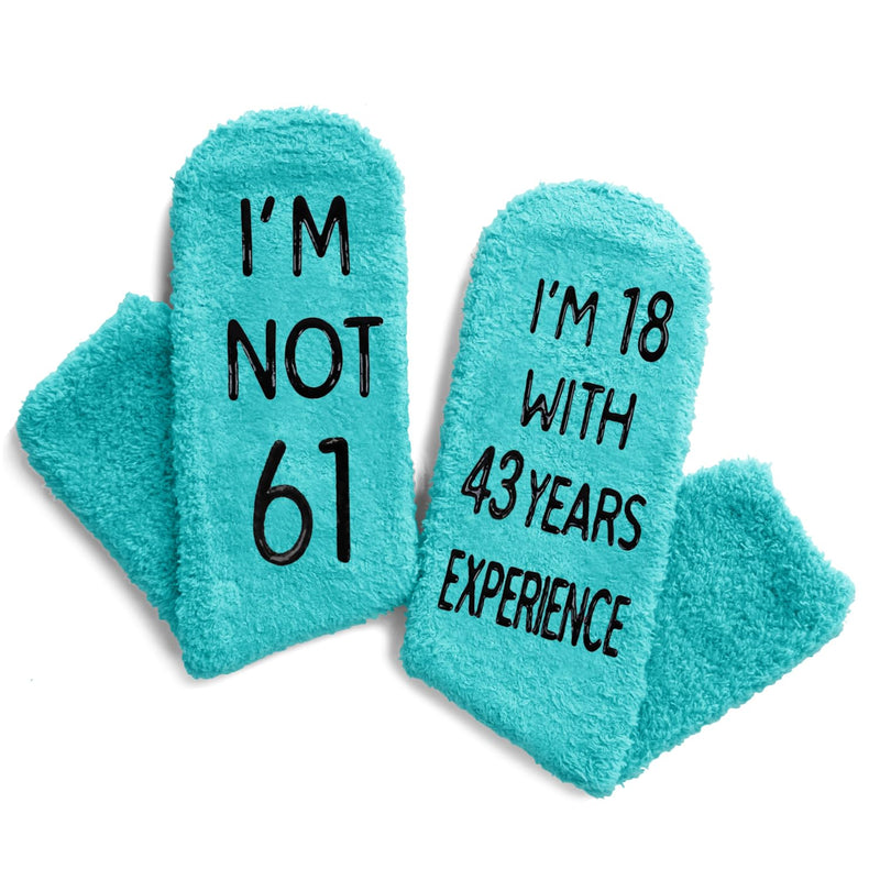 61st Birthday Gifts Ideas for Women - Socks for 61 Year Old Woman, 61 Year Old Gifts for Her, 61st Birthday Gifts for Female