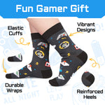 Gamer Gifts with Greeting Card for Teens Boys - Video Game Gifts, Gaming Socks for Adult, Kids 7-9 Years