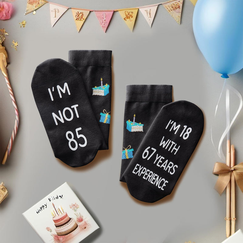 85th Birthday Gifts for Men - Socks for 85 Year Old Woman, 85 Birthday Gifts for 85 Year Old Elderly Man