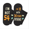 54th Years Old Birthday Gifts for Men - Socks for 54 Year Olds, Gift Ideas for 54 Year Old Man Woman, 54th Birthday Socks