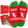 Christmas Gifts for Kids - Red Christmas Stockings Secret Santa Socks Xmas Stocking Stuffers Goat Gifts Boys Girls 10-12 Years Old