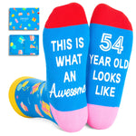 54th Birthday Gift Ideas Socks - 54 Year Old Birthday Gifts for Old Aged Men Women, 54th Birthday Gifts for Him Her