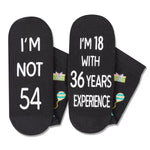 54th Years Old Birthday Gifts for Men - Socks for 54 Year Olds, Gift Ideas for 54 Year Old Man Woman, 54th Birthday Gifts