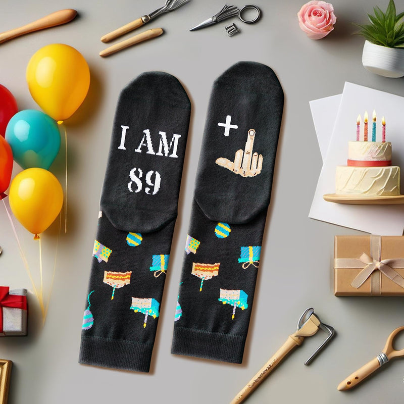 90th Years Old Birthday Gifts for Men - Socks for 90 Year Olds, 90th Birthday Socks, Gift Ideas for 90 Year Old Man Woman