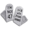 47th Birthday Gifts Ideas for Men - Socks for 47 Year Old Middle Aged Man, 47th Birthday Gifts for Him, 47 Year Old Gifts for Male