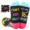 16th Birthday Gifts for 16 Year Old, Sweet 16 Gifts Idea for Teen Girls Boys, Happy Birthday Socks for Teenagers