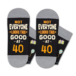 40th Birthday Gifts for Men - Socks for 40 Year Olds, 40th Birthday Socks, Best Gifts for 40 Year Old Middle Aged Man Woman