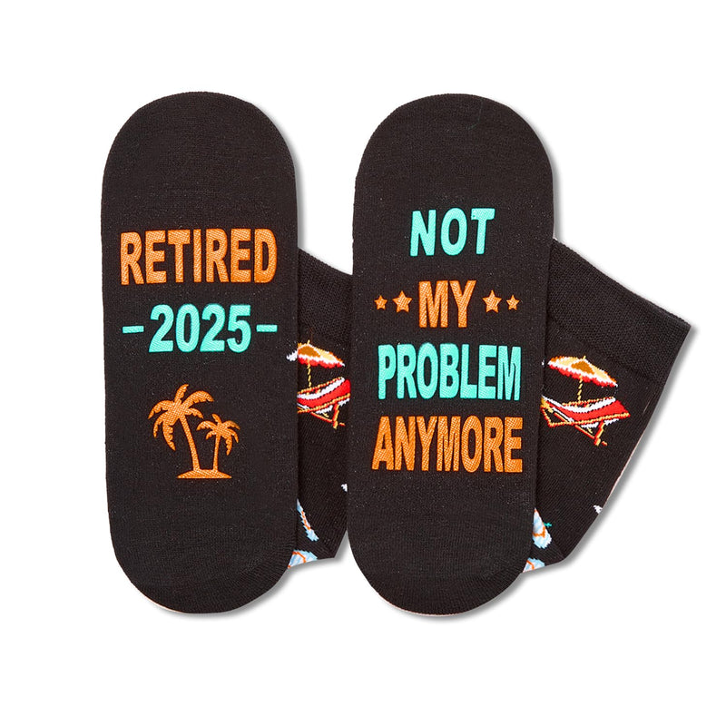 HAPPYPOP Retirement Gifts Ideas Socks - Retired Socks, Retirement Gifts for Women 2025 Retired Gifts