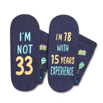 33rd Years Old Birthday Gifts for Men - Socks for 33 Year Olds, Gift Ideas for 33 Year Old Man Woman, 33rd Birthday Socks