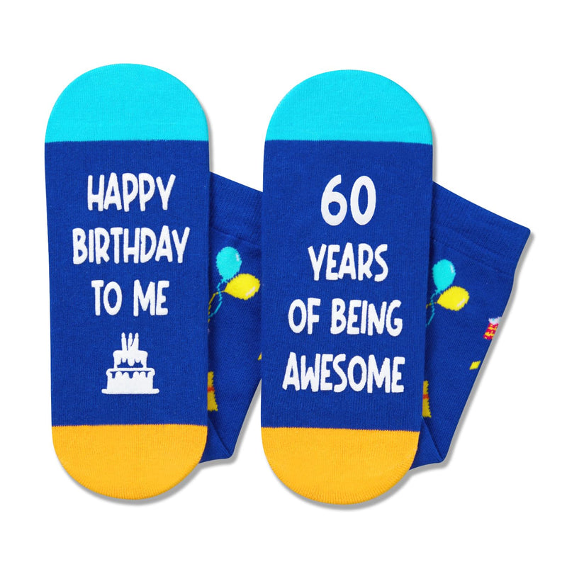 60 Year Old Birthday Gifts for Old Aged Men Women, 60th Birthday Gifts for Him Her, 60th Birthday Socks, Best Gifts for 60 Year Old Man Woman