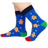 Christmas Gifts for Kids Gingerbread Gifts - Gingerbread Socks for Boys Girls 7-9 Years Cookies Gifts