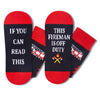 Funny Gifts for Men Women - Fireman Doctor Gifts, Baking Bakers Gifts, Fireman Doctor Baking Socks