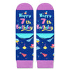 7th Birthday Gifts Ideas for Girls - Socks for Kids Age 7, Presents for 7 Year Olds, Seven Year Old Gifts for Girls Boys, Birthday Gift Box with Greeting Card