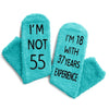 55th Birthday Gifts Ideas for Women - Socks for 55 Year Old Woman, 55 Year Old Gifts for Her, 55th Birthday Gifts for Female