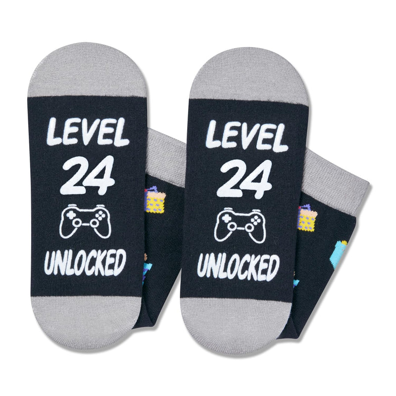 24th Birthday Gifts Socks Ideas - Socks for 24 Year Olds Women Men, Best Gifts for 24 Year Olds, 24th Birthday Socks