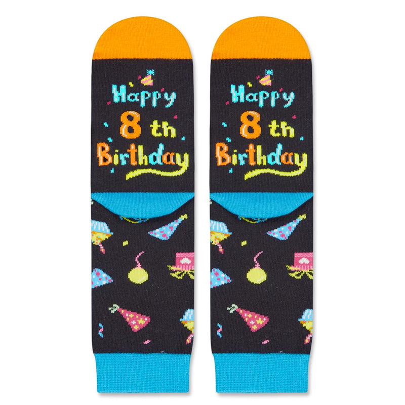 8th Birthday Gifts Socks Ideas - Eight Year Old Gifts for Kids, Presents for 8 Year Olds, Gifts for Boys Girls Age 8