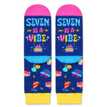 7th Birthday Gifts Ideas Socks - Gifts for Girls Boys Age 7, Presents for 7 Year Olds, Seven Year Old Gifts for Kids