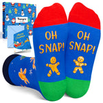 Christmas Gifts for Kids Gingerbread Gifts - Gingerbread Socks for Boys Girls 7-9 Years Cookies Gifts