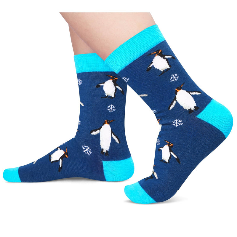 Penguin Gifts for Boys - Funny Crazy Ocean Socks Kids 7-9 Years, Penguin Socks Animal Socks