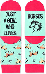 Zmart Cute Animal Socks for Girls - Chickens Gifts Horses Socks Dogs Gifts Cow Socks Kids