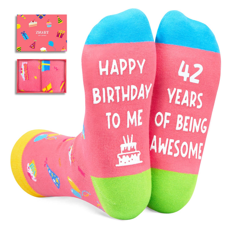 42nd Birthday Gifts Ideas for Women - Socks for 42 Year Olds, 42nd Birthday Gifts for Her Him, Best Gifts for 42 Year Old Woman Man