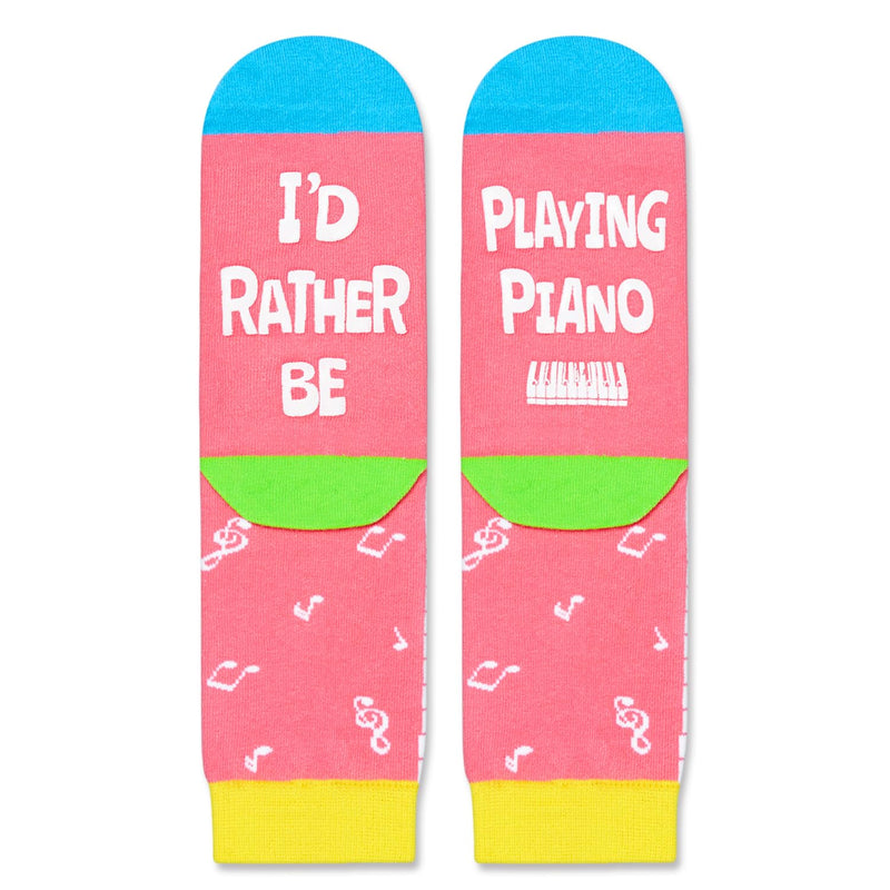 Piano Gifts for Girls Boys - Funny Music Gifts for Kids, Music Lovers Piano Socks 7-9 Years