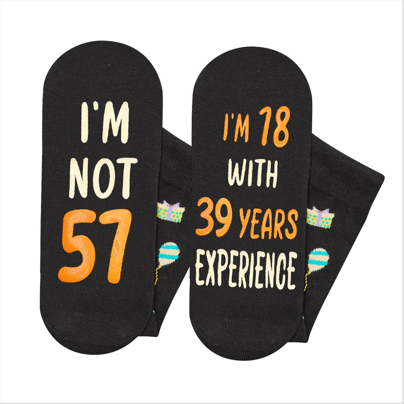 57th Years Old Birthday Gifts for Men - Socks for 57 Year Olds, Gift Ideas for 57 Year Old Man Woman, 57th Birthday Socks