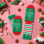 Christmas Gifts Stocking Socks For Women Men- Secret Santa Socks Xmas Stocking Stuffers for Wife Husband, Elf Christmas Socks