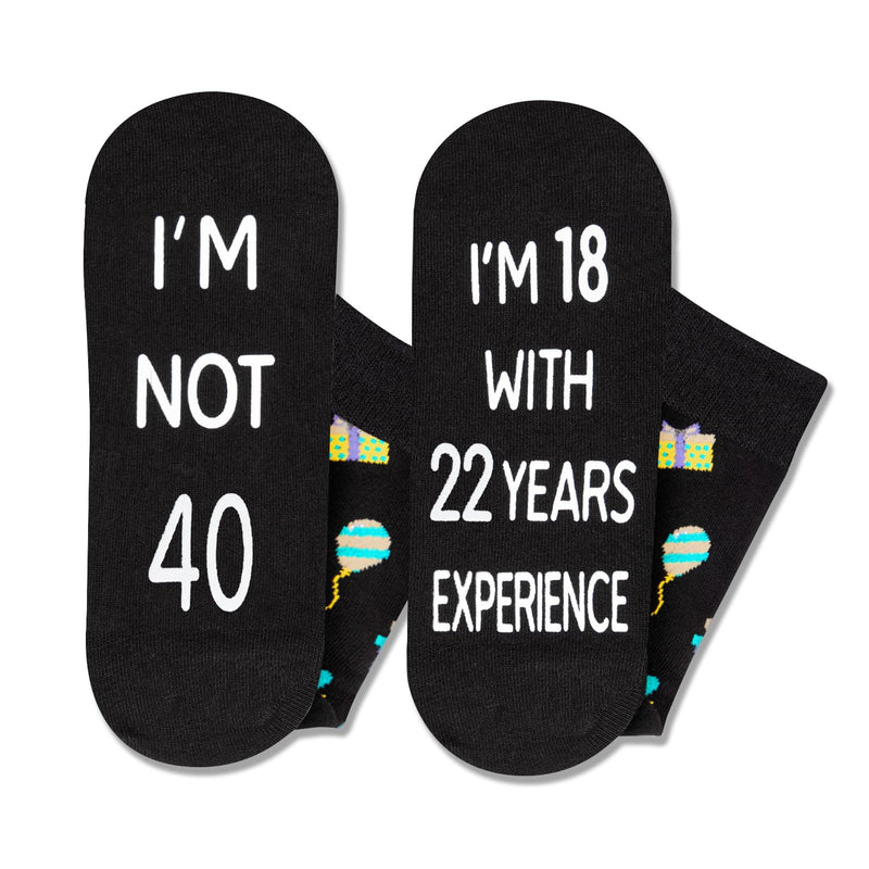 40th Years Old Birthday Gifts for Men - Socks for 40 Year Olds, Gift Ideas for 40 Year Old Man Woman, 40th Birthday Gifts