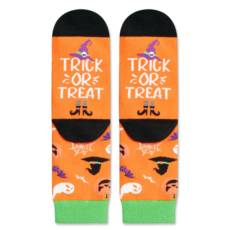 Halloween Socks Spooky Gifts For Boys Girls - Halloween Gifts for Kids 4-6 Years Old Witch Pumpkin Gifts