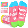 Piano Gifts for Girls Boys - Funny Music Gifts for Kids, Music Lovers Piano Socks 7-9 Years