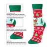 Christmas Gifts Stocking Socks for Girls Boys - Secret Santa Socks Xmas Stocking Stuffers for Big Kids, 4 Pack of Christmas Socks