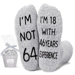 64th Birthday Gifts Ideas for Men - Socks for 64 Year Old Middle Aged Man, 64th Birthday Gifts for Him, 64 Year Old Gifts for Male