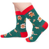 Christmas Socks for Boy Girls - Gingerbread Socks Cookie Gifts Stocking 10-12 Years