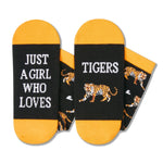 HAPPYPOP Tiger Gift Ideas for Women Girls - Funny Tiger Socks, Tiger Stuff Christmas Stocking Stuffers for Teens, Animal Socks