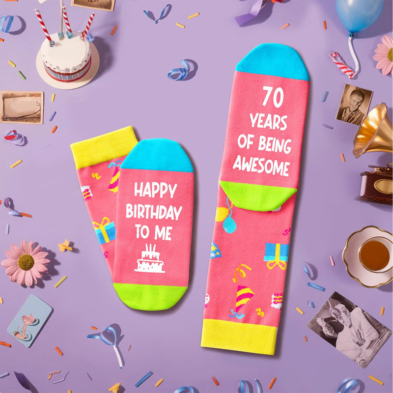 70th Birthday Gift ideas Socks - Best Gifts for 70 Year Old Man Woman, 70th Birthday Gifts for Elderly