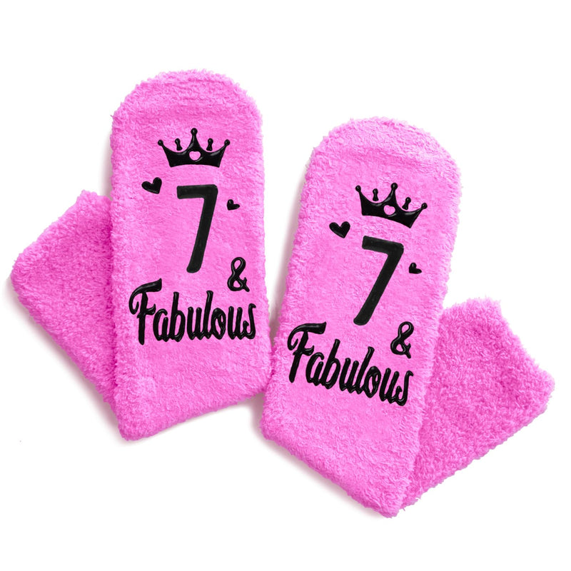 7th Birthday Gifts Ideas for Girls - Socks for Kids Age 7, Gifts for Seven Year Old Girls, Presents for 7 Year Old Girls