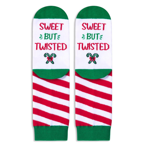 Candy Cane Socks Kids 10-12 Years Old; Candy Cane Stockings Socks, Kids Christmas Gifts Present Xmas Socks