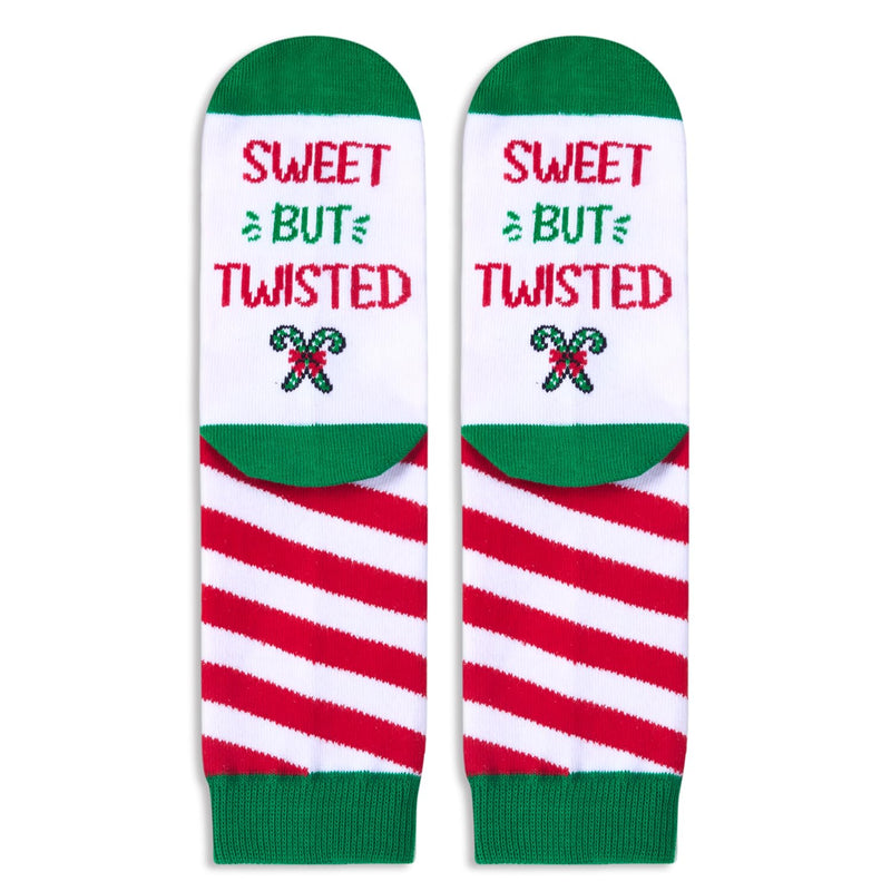 Candy Cane Socks Kids 10-12 Years Old; Candy Cane Stockings Socks, Kids Christmas Gifts Present Xmas Socks