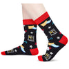 Funny Socks For Men Women - Outdoorsman Gifts For Golfing Hunting Fishing Lovers, Christmas Stocking Stuffers Resting Eyes