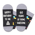 60th Birthday Gift Ideas for Men Women - Socks for 60 Year Old Middle Aged Man Woman, Best Gifts for 60 Year Old Him Her Male Female