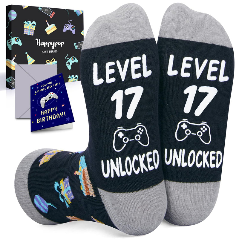 17th Birthday Gifts Ideas for Boys - Socks for Boys Girls Age 17, Birthday Presents for 17 Year Olds Teens