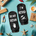 HAPPYPOP Retirement Gifts Ideas Socks - Retired Socks, 2025 Retirement Gifts for Women Men Retired Gifts, Retirement Gift for Woman Man