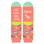 Funny Dinosaur Gifts ldeas for Women - Adults Dino Gifts Girls Dinosaur Stuff, Novelty Dinosaur Socks women Dino Socks Mom