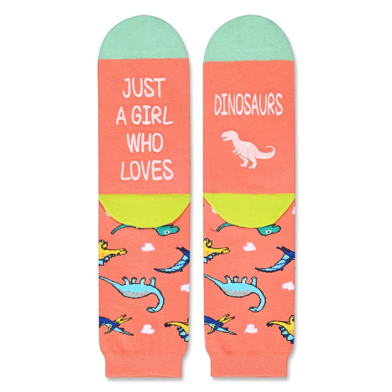 Funny Dinosaur Gifts ldeas for Women - Adults Dino Gifts Girls Dinosaur Stuff, Novelty Dinosaur Socks women Dino Socks Mom