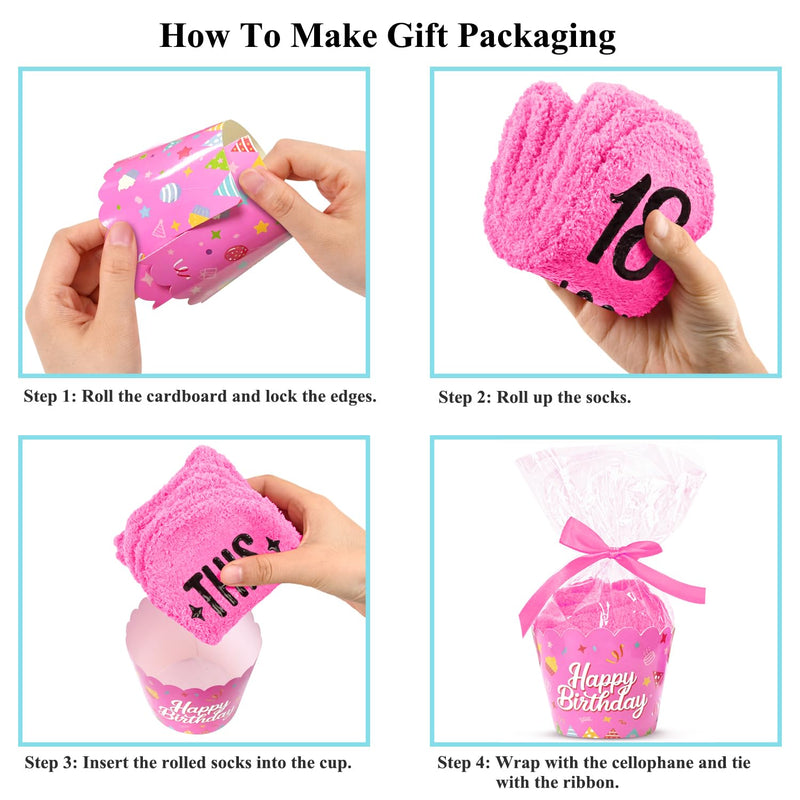 HAPPYPOP 18th Birthday Gifts Ideas for Girls- Sock Presents for 18 Year Old Teens, 18th Birthday Gifts for Queen Girls