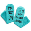 74th Birthday Gift Ideas for Women - Socks for 74 Year Old Birthday, Retirement Gifts for Older Elderly Women