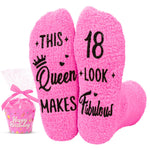 HAPPYPOP 18th Birthday Gifts Ideas for Girls- Sock Presents for 18 Year Old Teens, 18th Birthday Gifts for Queen Girls