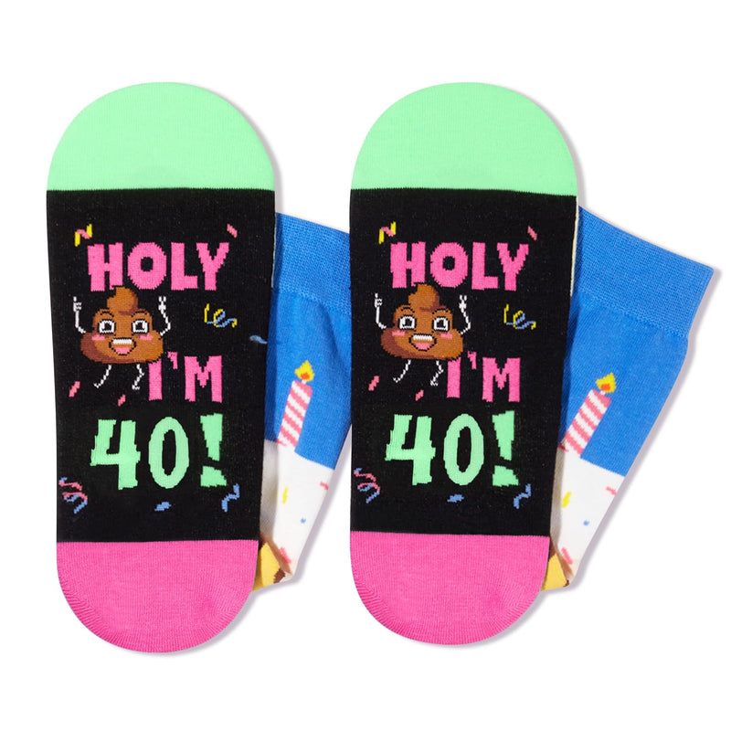 40th Birthday Gift Ideas Socks - Gifts for 40 Year Old Men Women, 40th Birthday Gifts for Him Her